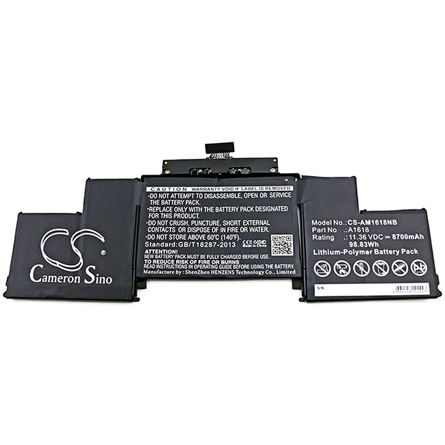 Cameron Sino 8700ma Replacement Battery Rechargeable For Apple A1398 Retina  2015 Macbook Pro 15 A139 - Buy 020-00079 Battery,1icp7/63/81-2