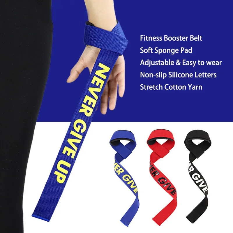 Custom Logo Wrist Protection Bodybuilding Training Weight Lifting Workout Gym Adjustable Wrist Straps