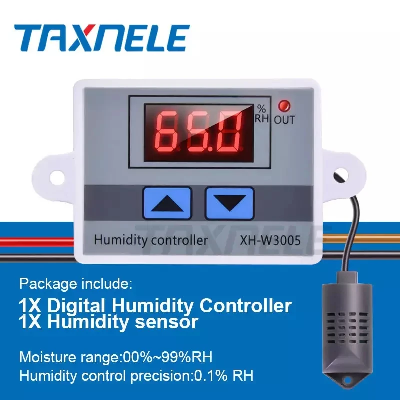 XH-W3005 Digital Humidistat Humidity Controller Regulator