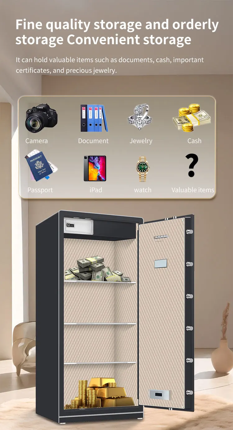 CEQSAFE New Arrival Smart Safe WIFI Function Steel Electronic Security Money Digital Fingerprint Safe Box manufacture