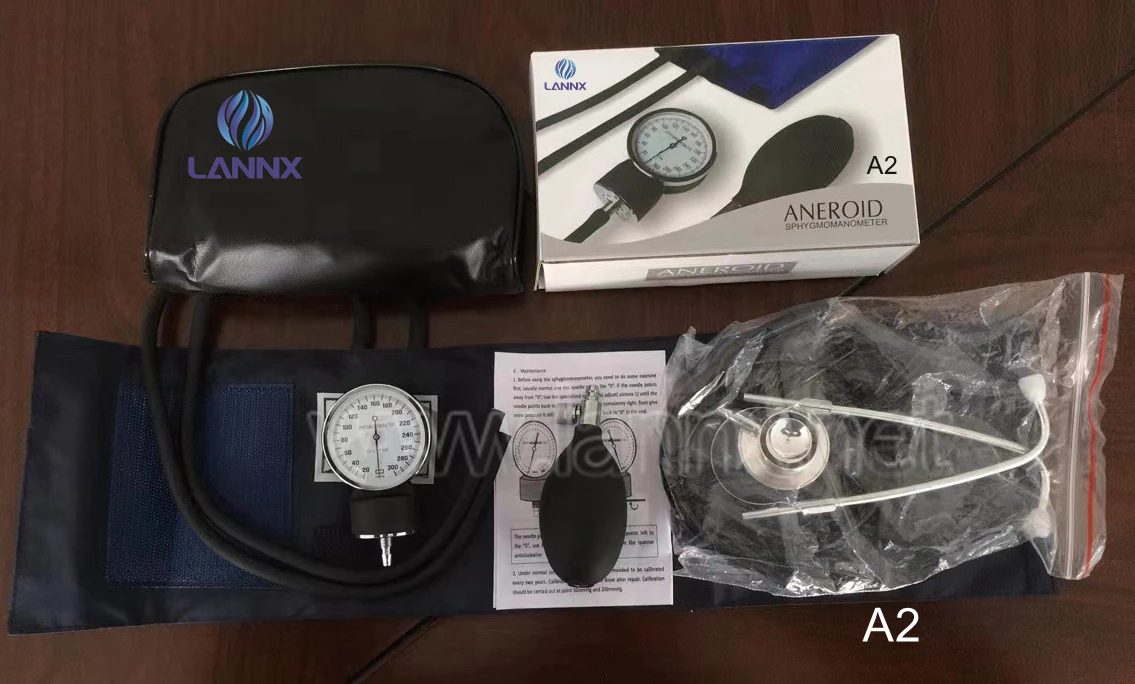Lannx A2 Oem Medical Standard Manual Aneroid Sphygmomanometer With