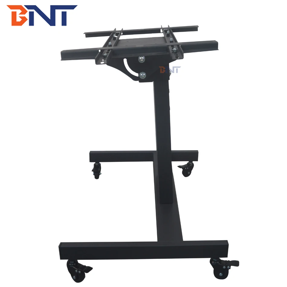 BNT 90 Degree Folding 40 to 70 Inch Floor Stand  Tv Mount Bracket Mobile Cart With Brake Wheel