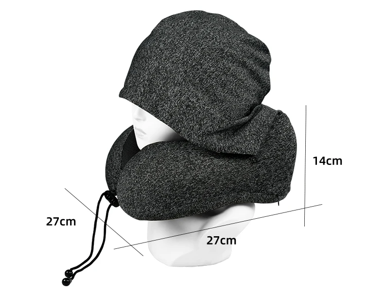 Travel Pillow with Hoodie Image 1