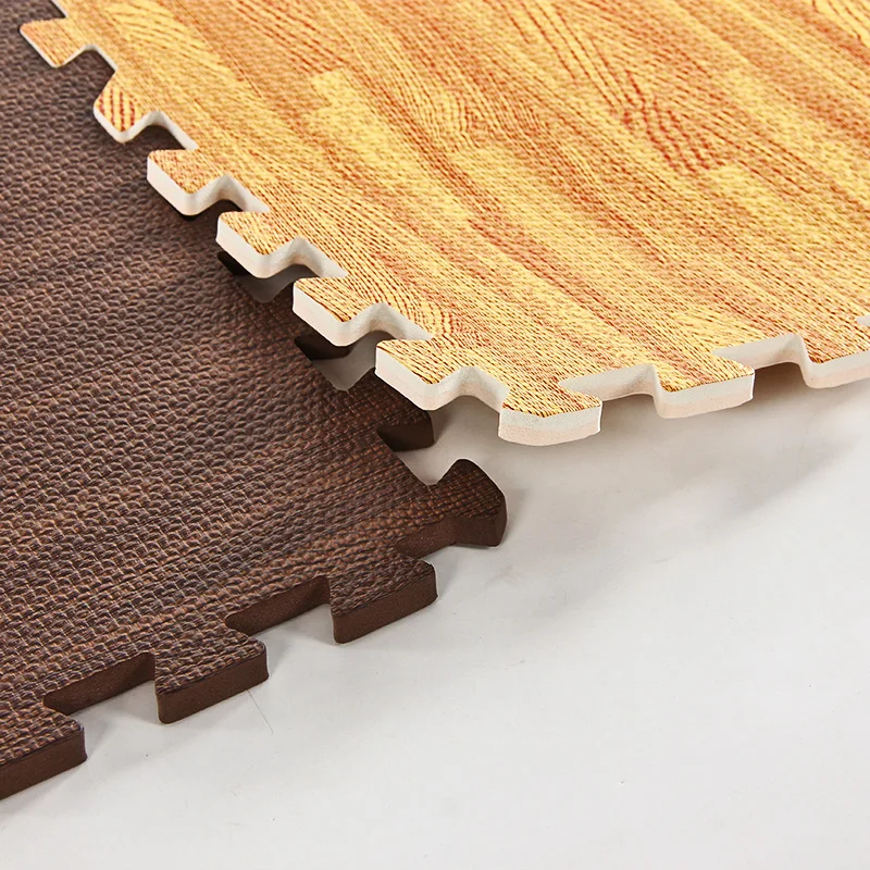2024 Do It Yourself Wood Effect Blood Color Waterproof for Community Soft Eva Foam Play Mat