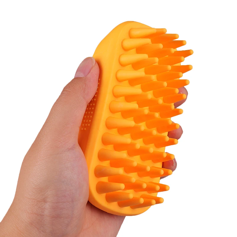 2021 New Arrival Eco-friendly Hair Scalp Brush Soft Bristles Shampoo Brush Reusable Silicone Brush w