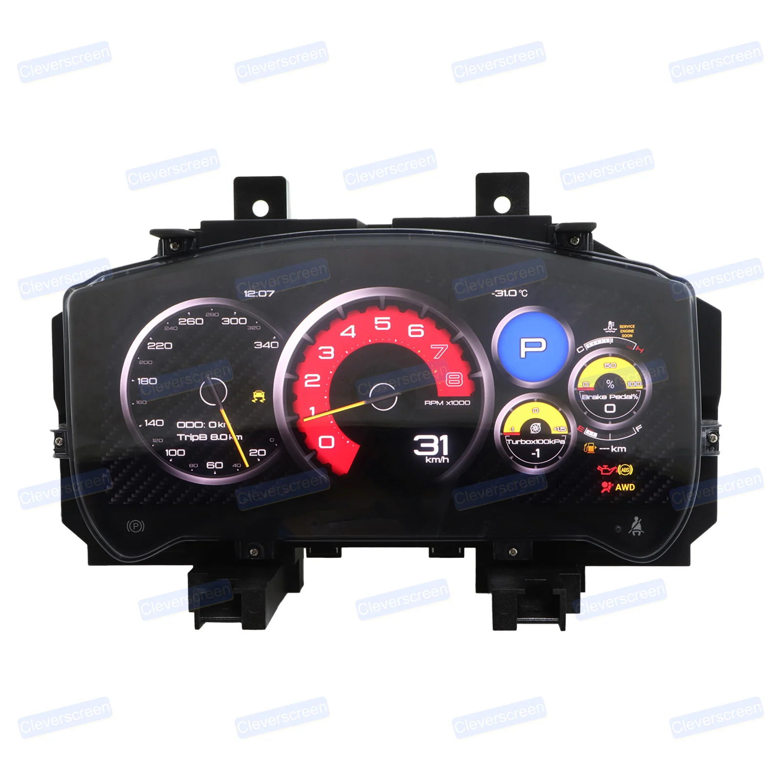Car Digital Dashboard Smart Display Panel Speed Display for 2005-2015 Nissan GTR LCD Instrument Panel
