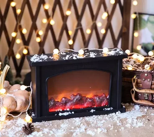 Новинка 2022 светодиодный светильник с имитацией пламени карбоновые огни для дома камин Рождественское украшение портативный