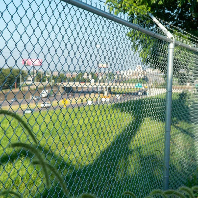 Woven Wire Mesh Diamond PVC Coated Fencing Garden Chain Link Fence...