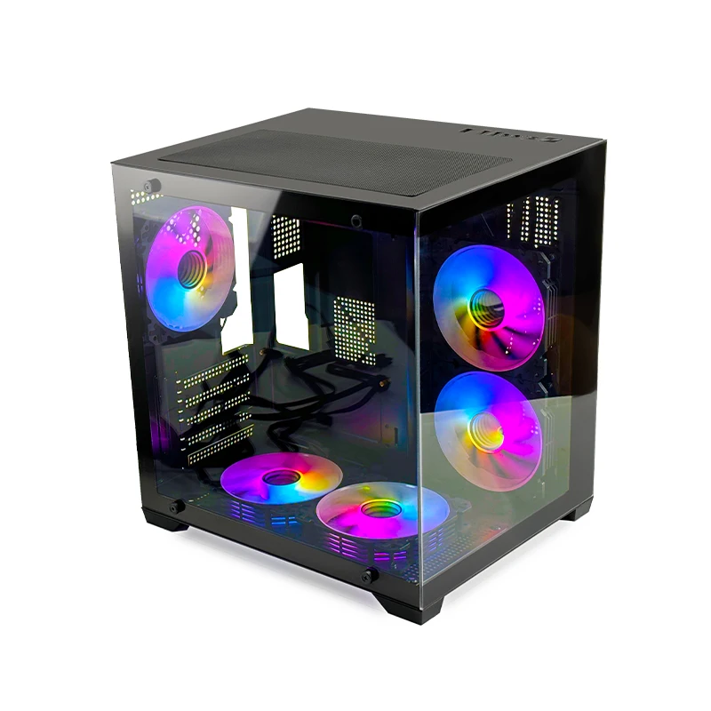 Manmu Mid Tower PC Case Ideal for Gaming Liquid Cooling