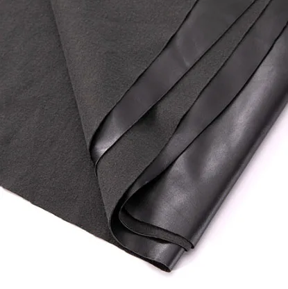 Soft Suede Back Stretch 0.6 mm Embossed Nappa Faux Synthetic PU Leather Fabric for Clothing Clothes Dress Pants Gloves Legging