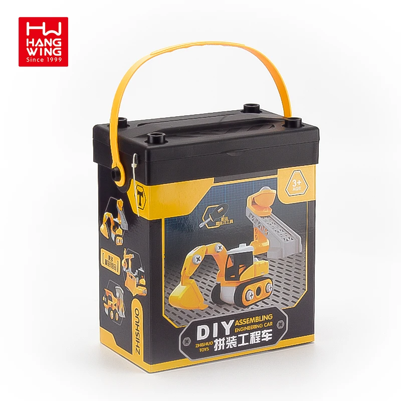 Литые маленькие машины, инженерные игрушки для автомобилей, сделай сам, сборка, игрушечный автомобиль