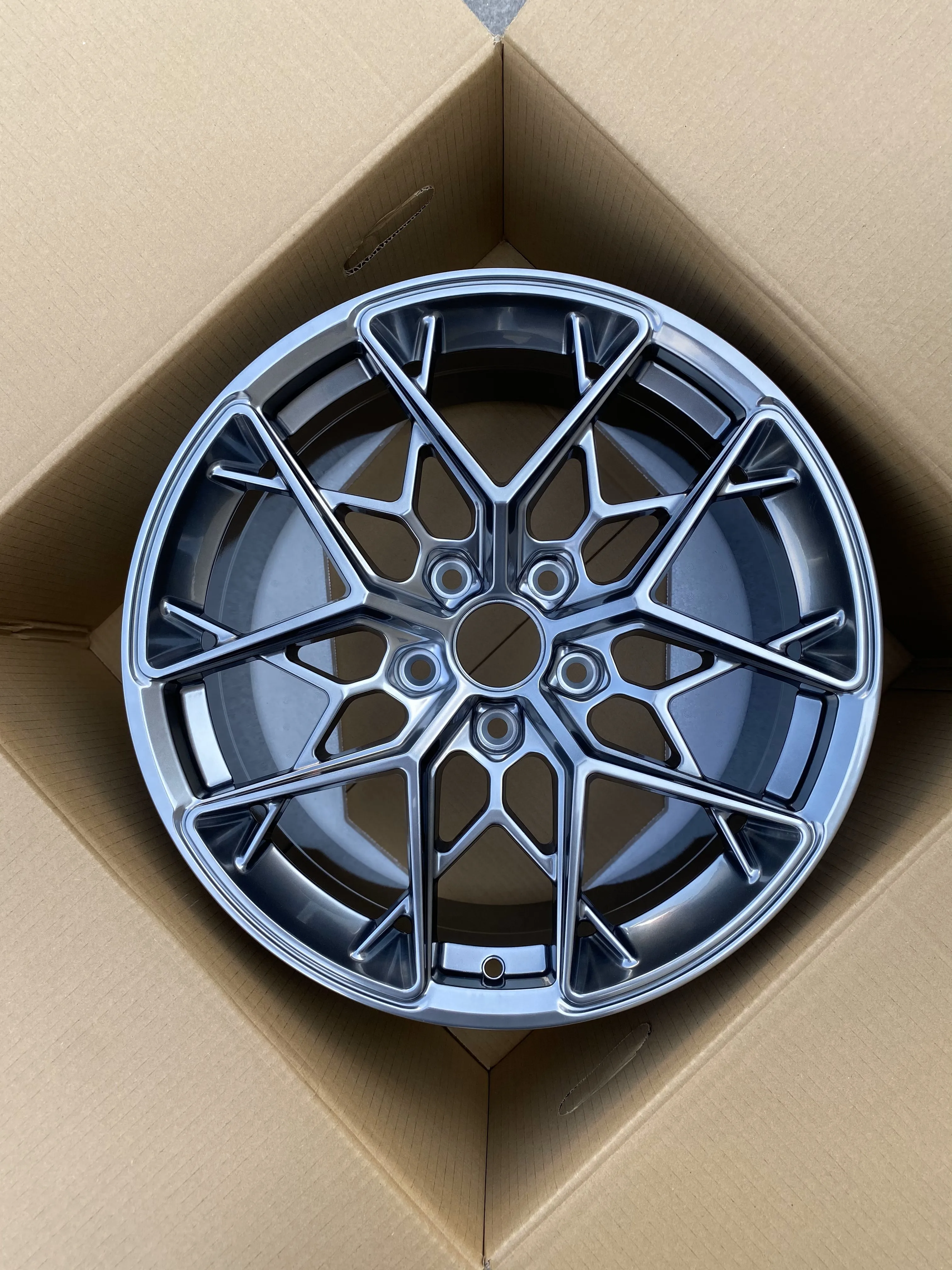 GVICHN gloss black finished forged wheels 16 - 26 inch aluminum alloy rims 5x112 5x114.3 5x120 wheel hub