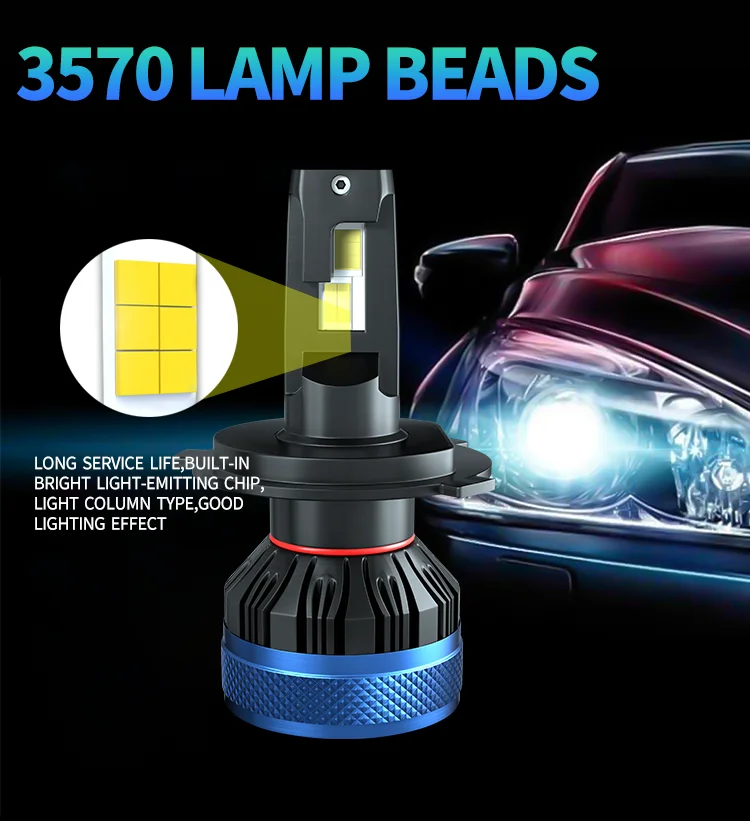 Wholesale High Power Q21 Headlights Aluminum H11 Canbus Led Headlight