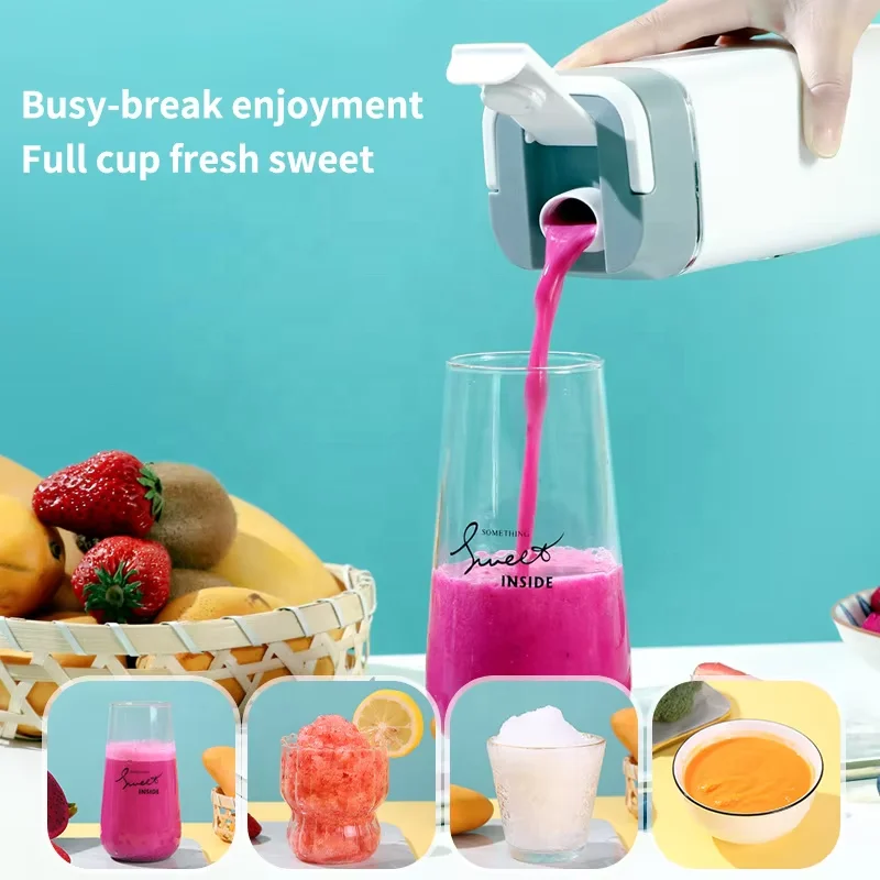 Student Home Juicing Cup USB Charging Portable Juicer Outdoor Compact Walking Cup Simple and Durable Portable Juicer 5