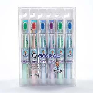 Chinese Factory Customized Disposable Manual Toothbrush Ultra Soft Nylon Bristle for Adults Manual Toothbrush for Home Use