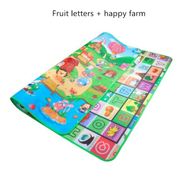 Double-Sided EPE Foam Mat Waterproof Baby Crawling Thickening Rolling Up Play Mat