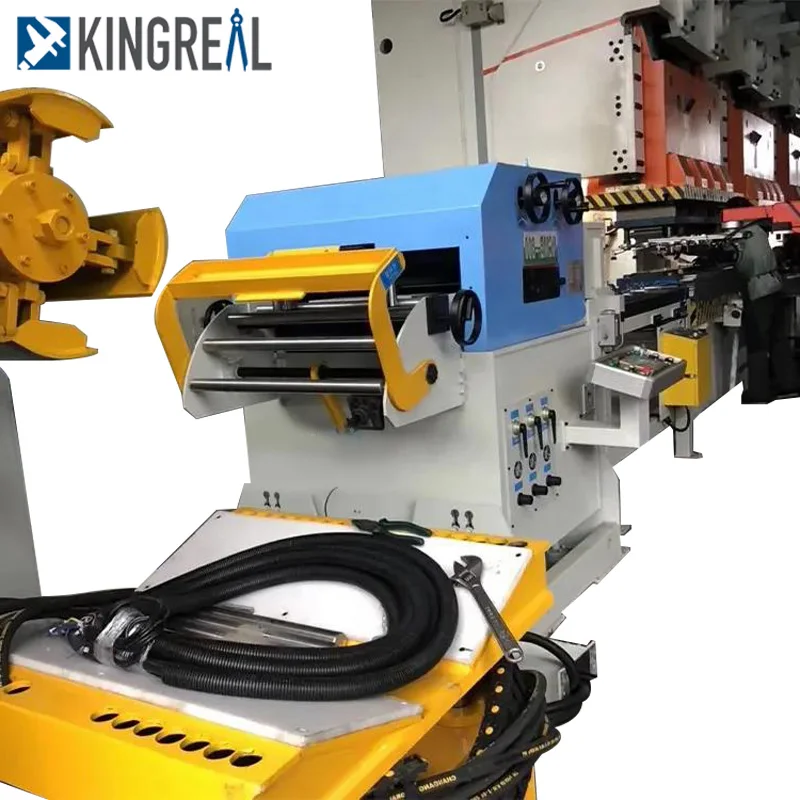Coil Metal Sheet Panel Leveling Servo Feeding Laser Cutting Machine Combine Decoiler Leveling Feeder Punch Machine