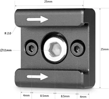 SmallRig Cold Shoe Mount (2pcs Pack) with 1/4"-20 Thread for Camera Cage Flash LED Monitor Microphone - 2060 detail image