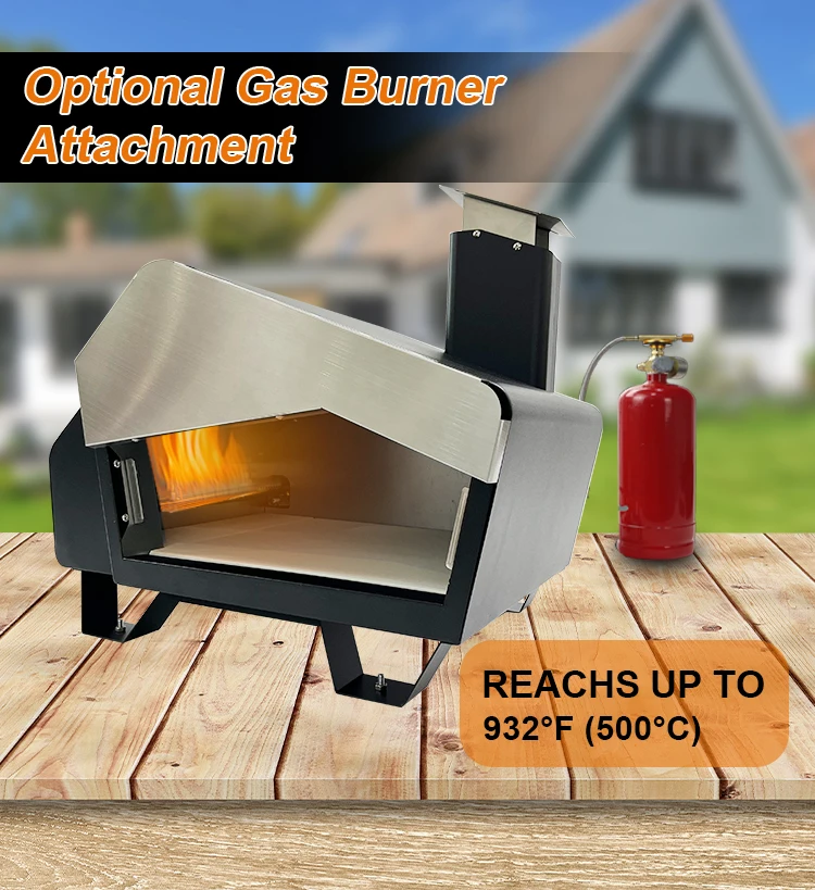 Spain Hot Sale 13 Inch Portable Multifuel Charcoal Pizza Ovens Pizza