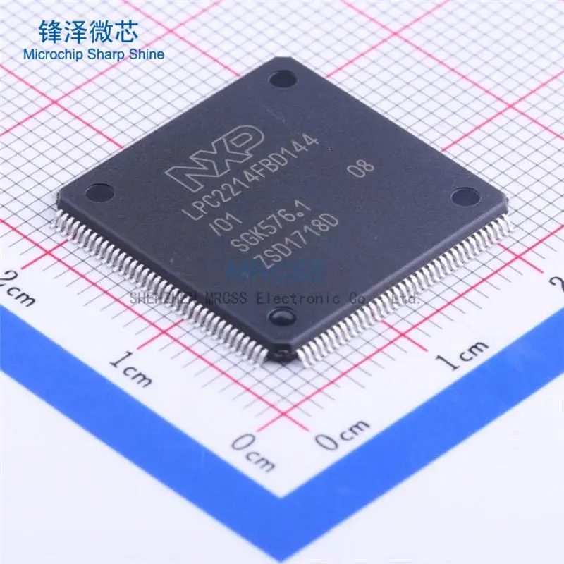MRCSS Microcontroller 16-Bit/32-Bit ARM7TDMI-S RISC 256K-Bytes Flash 1.8V/3.3V 144-Pin LQFP Tray - Trays  LPC2214FBD144