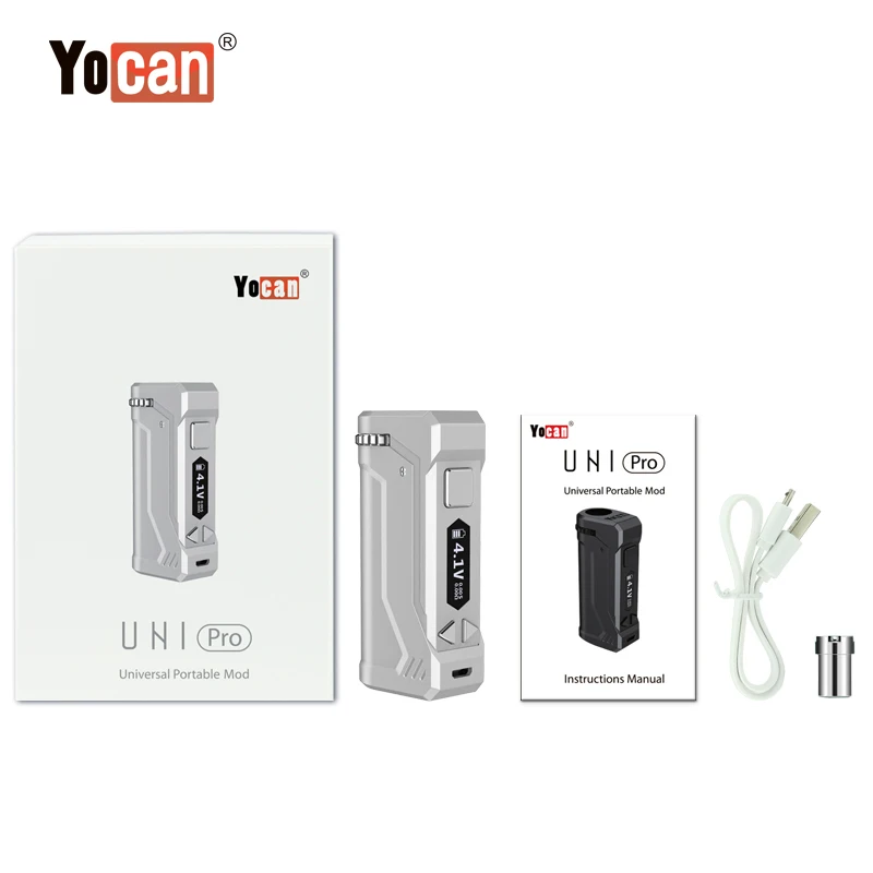 OLED дисплей испаритель ручка мод Yocan UNI Pro 650mAh 510 восковые vape батареи