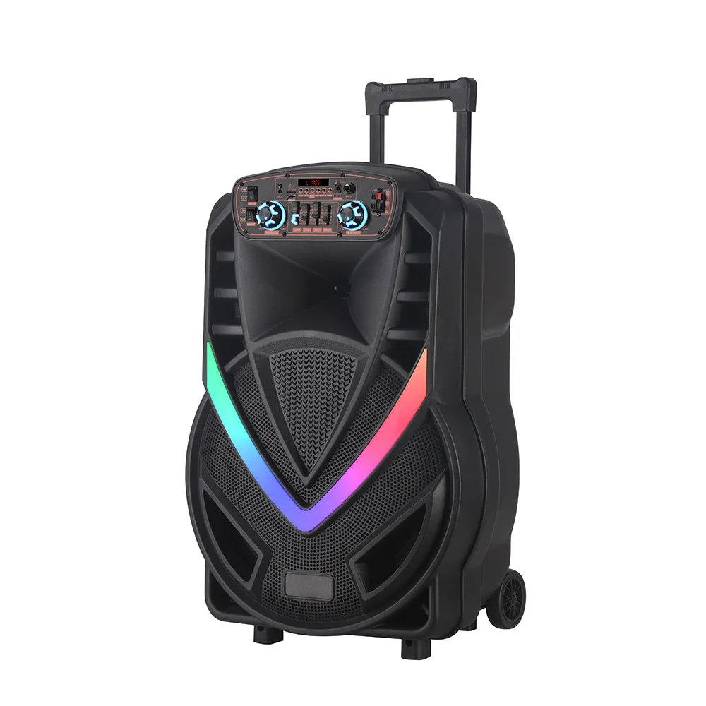 Active Pa System Mixer and Line Array Speakers Professional Wireless Mic With 40W Led 15 Inch Speaker Box V12 V15
