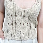 Women Tank Sweaters Women Tops 2022 Women Vintage Women Sexy Cropped Sweater Crochet Knitted Camisole Sleeveless Tank Top