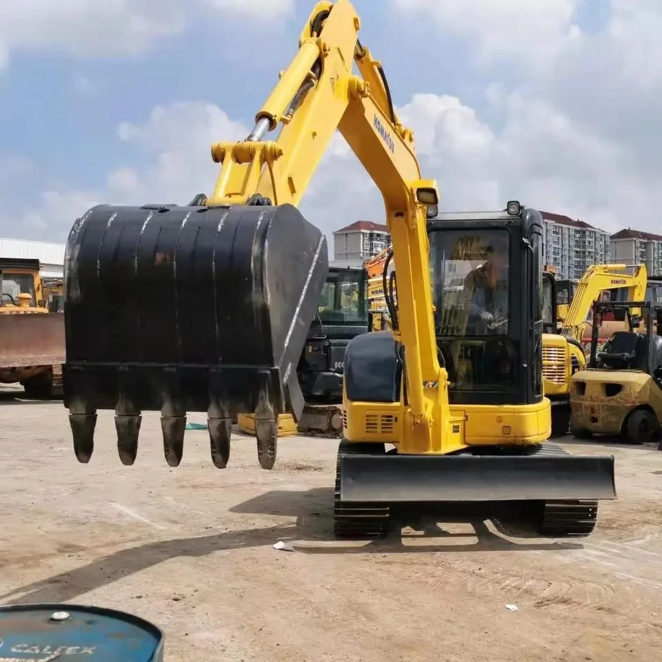 Used Mini komatsu Pc55 Crawler Excavator for Sale Pc 55 Trench Digger ...