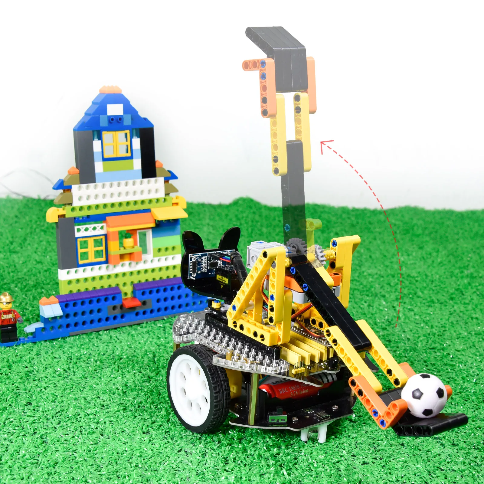 Keyestudio Beetlebot 3 in 1 Robot Car Kit Compatible with Lego for Arduino Nano STEM Education
