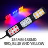 18 leds, red&blue flash