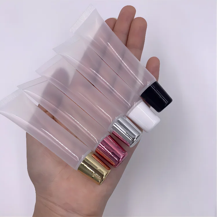 Custom Logo Lip Glaze Lipgloss Tube Eyeliner Mascara Tube Pink White