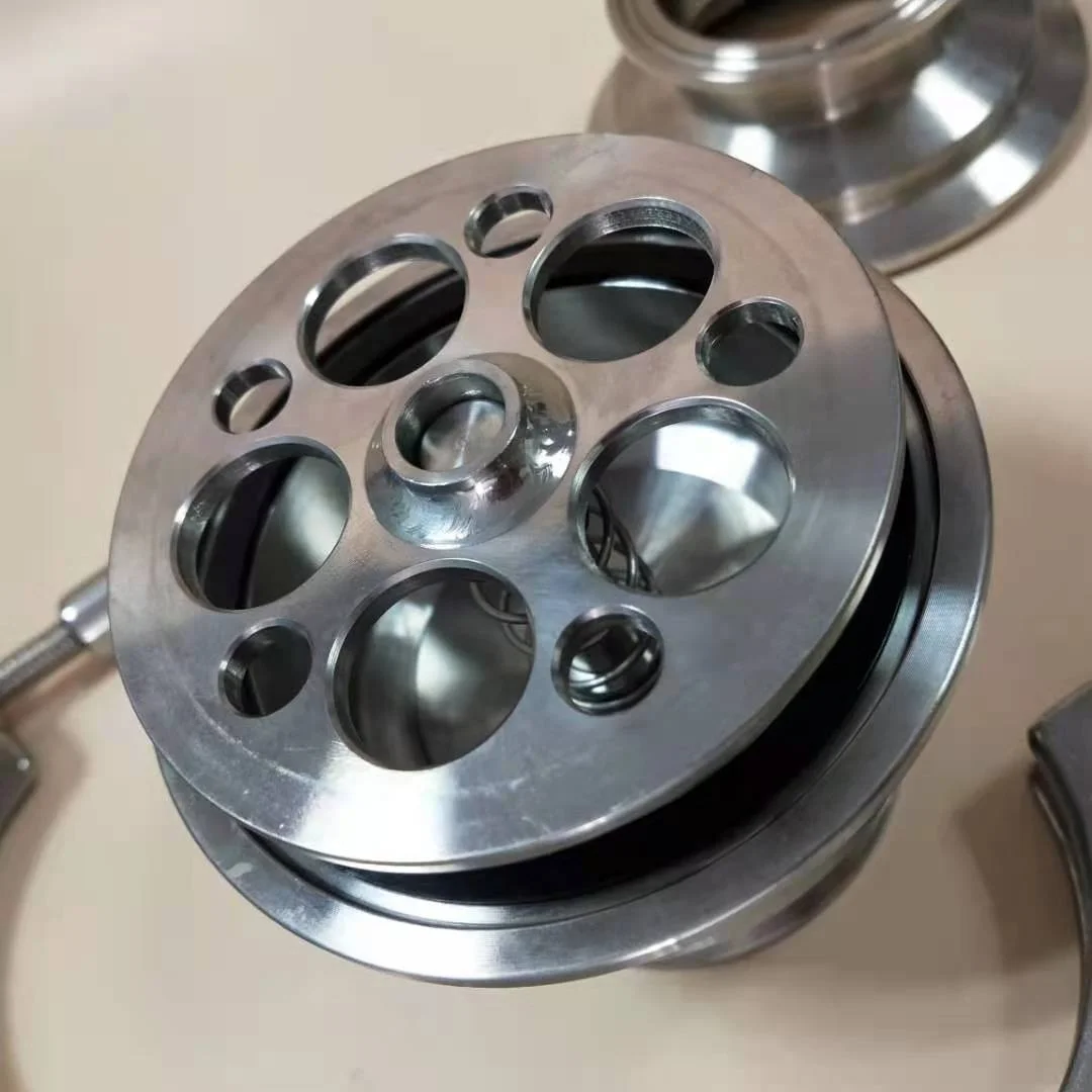 Ss304 Non Return Sanitary Welded Check Valve  Nrv Oem Dn50 Water Oil Gas Duo Plate Check Valve