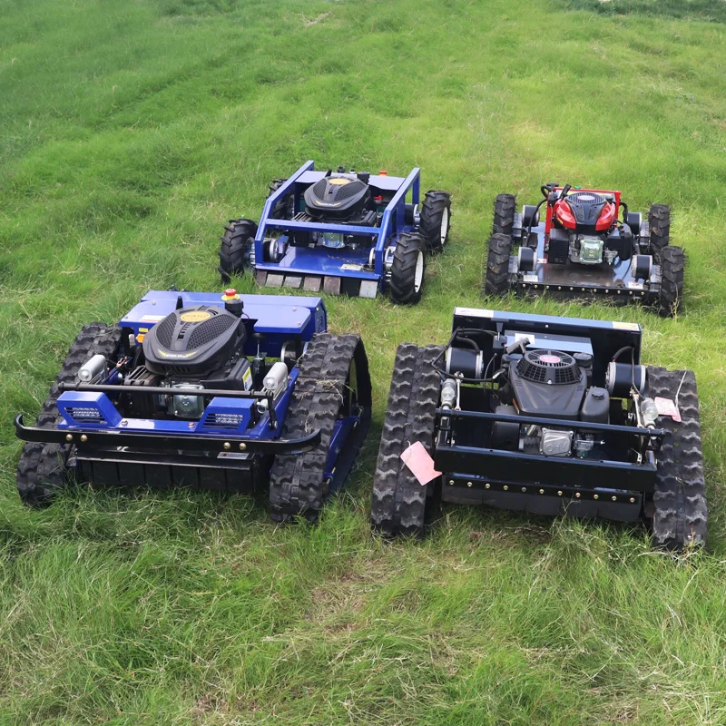 Remote Control 7 8 9 HP 550mm  Gasoline Robot Lawn Mower Grass Cutter Flail Mower Wheel Mowers Petrol Lawnmower