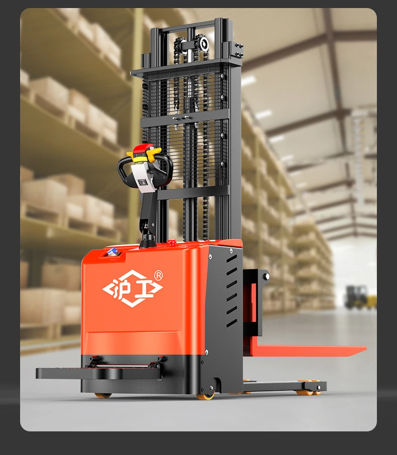 2 Ton Station-operated Electric Counterbalance Pallet Forklift Stacker ...