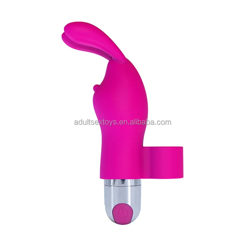 2 in 1 Rechargeable Rabbit Bullet Vibrator With 10 Powerful Vibration Waterproof Magic Finger Vibrator