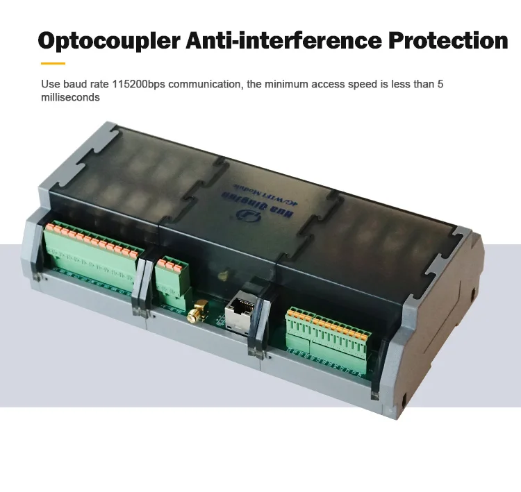 product huaqingjun 12di 12do rs485 ethernet relay module io modbus rtu  tcp rj45 spdt g2r 1 1no 1nc relays for iot automation-12