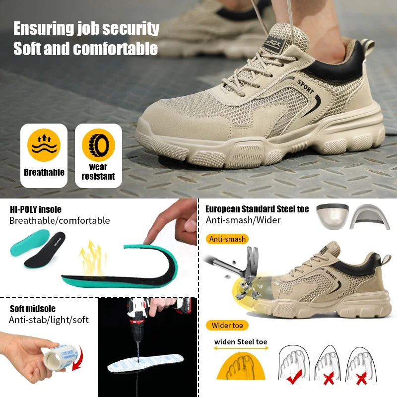 FANGHU EAGLE Safety Shoes Durable, Comfortable, and Safe
