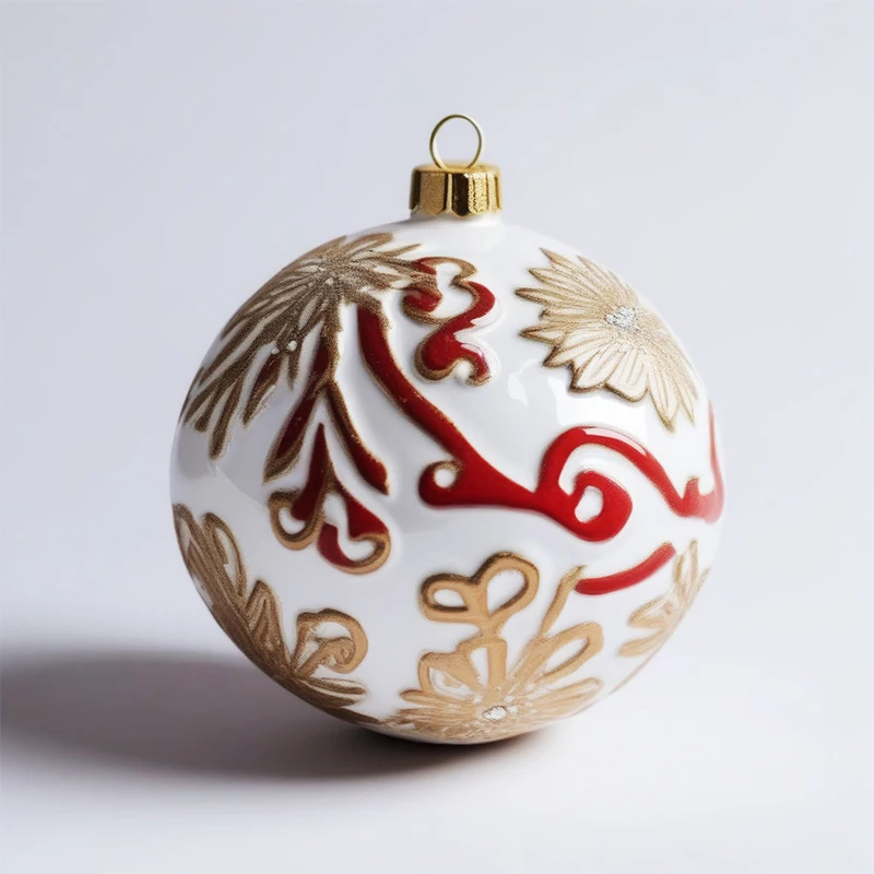 Christmas Tree hanging bauble unique ceramic ball ornaments