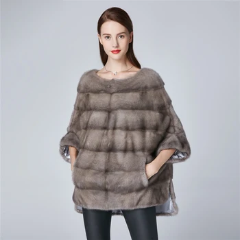 Ladies Fur Jacket Women'S Casual Slim Colorful Optional Real Fur Mink Cropped Coats For Women Trendy