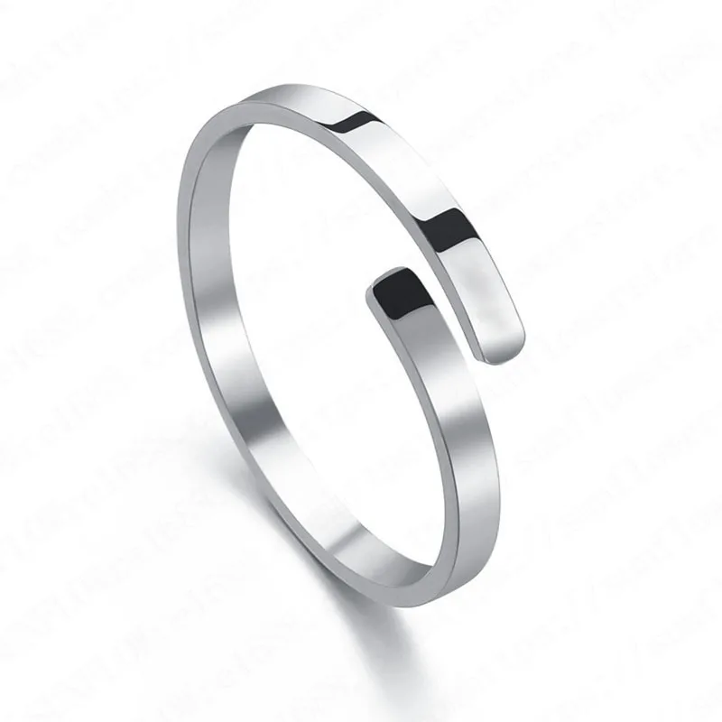 Diy Blank Signet Tarnish Free Adjustable Stainless Steel Name Customs Logo Engraved Inspire Rings