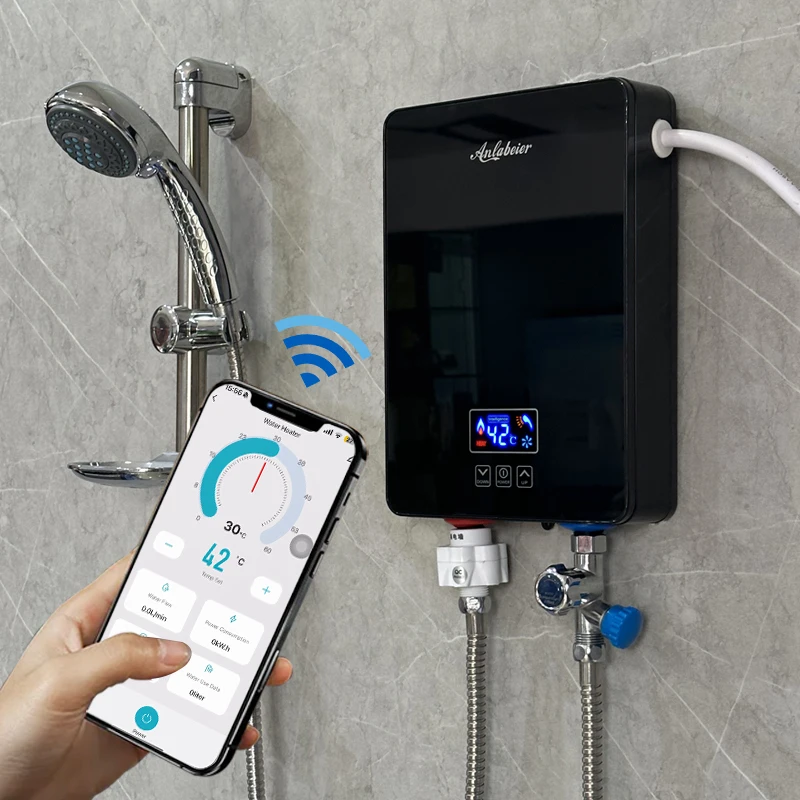 Instant Electric Geyser 3kw Inline Water Heater Wifi Or Remote