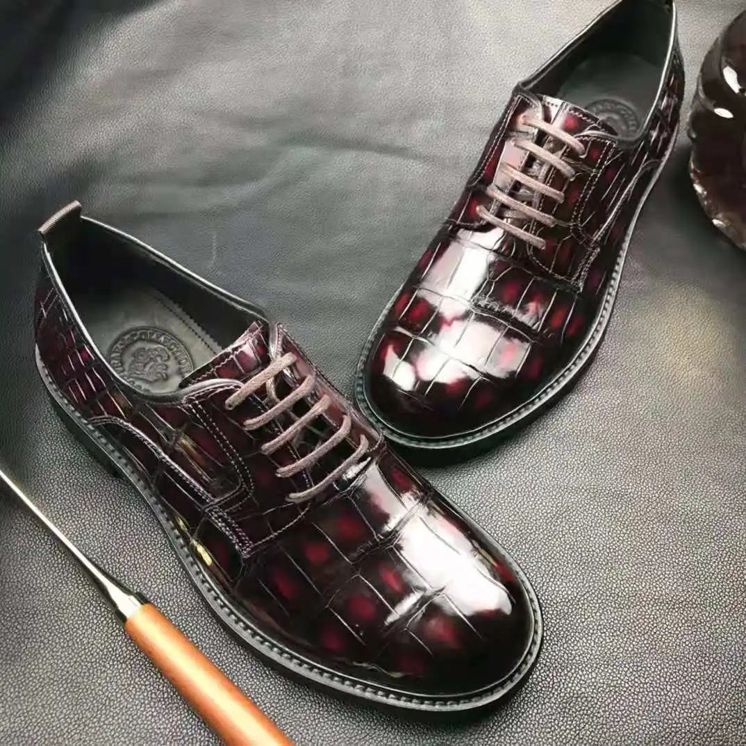 Scarpe Eleganti Marche Di Scarpe Di Lusso Goodyear Pelle Di Alligatore  Scarpe Da Uomo 2024 Marche Famose