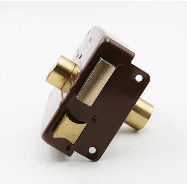 High Security Double Cylinder 120mm Wooden Door Brass Latch Rim Door Lock Buy Brass Latch Rim