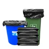 Bolsa de basura grande negra de boca plana