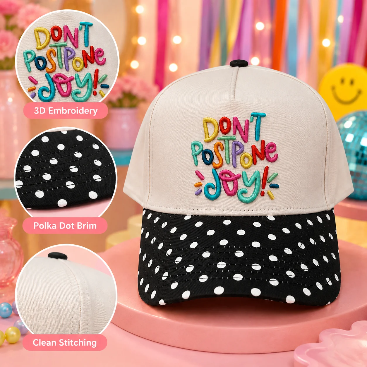 Dymf Wholesale Vintage Pinstripe Baseball Hats With Logo Embroidery 5 Panel Two Tone Gorras Baseball Caps