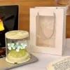 19 Blue Jelly Petals+Cake Box+Window Bag