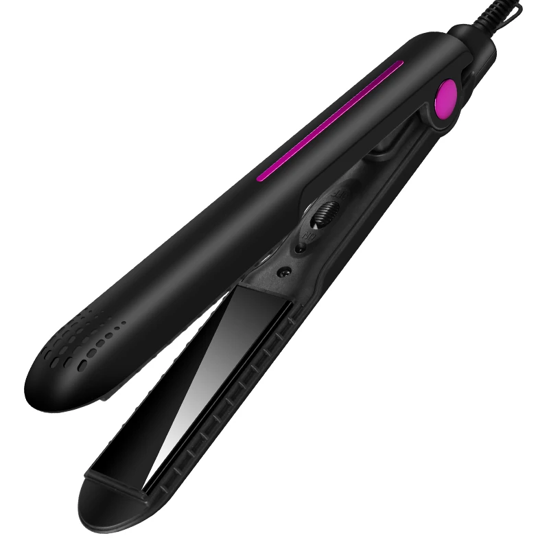 Portable Hair Straightener Dual Voltage Tourmaline Ceramic Coated Flat Iron 360 Degree Hair