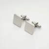 Silver square 16*16mm cufflinks 1prs
