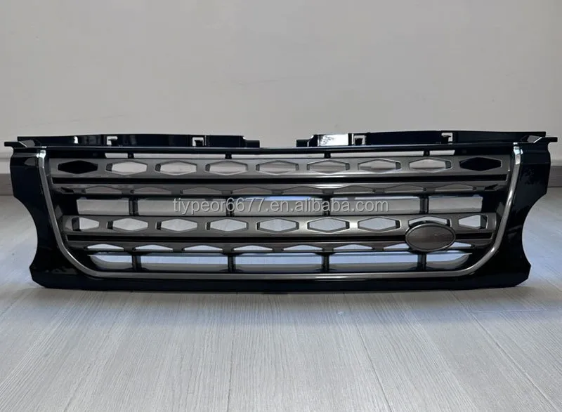 product tiypeor front bumper upper center grille for land rover discovery 4 2014   2016 mesh style accessories chrome radiator grille-7