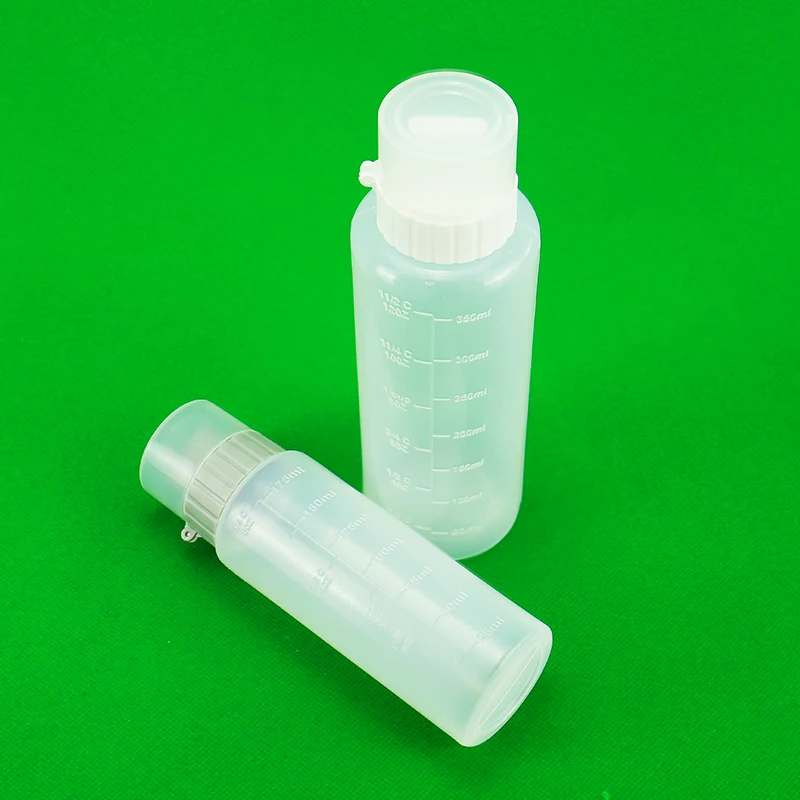 175ML 350ML Plastic Ketchup Salad Dressing Sauce Bottle with Pump Cap Screen Printing for Shampoo Packaging